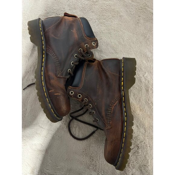 Dr. Martens Brown Leather Lace-Up Ankle Boots Mens Size 9 US - Picture 2 of 11